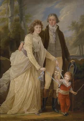 カールフォンウントズリヒテンシュタイン（1765-1795）と妻のマリアアンナジョセフア、ケヴェンヒュラーメッチ伯爵（1770-1849）と息子のカール（1790-1865）